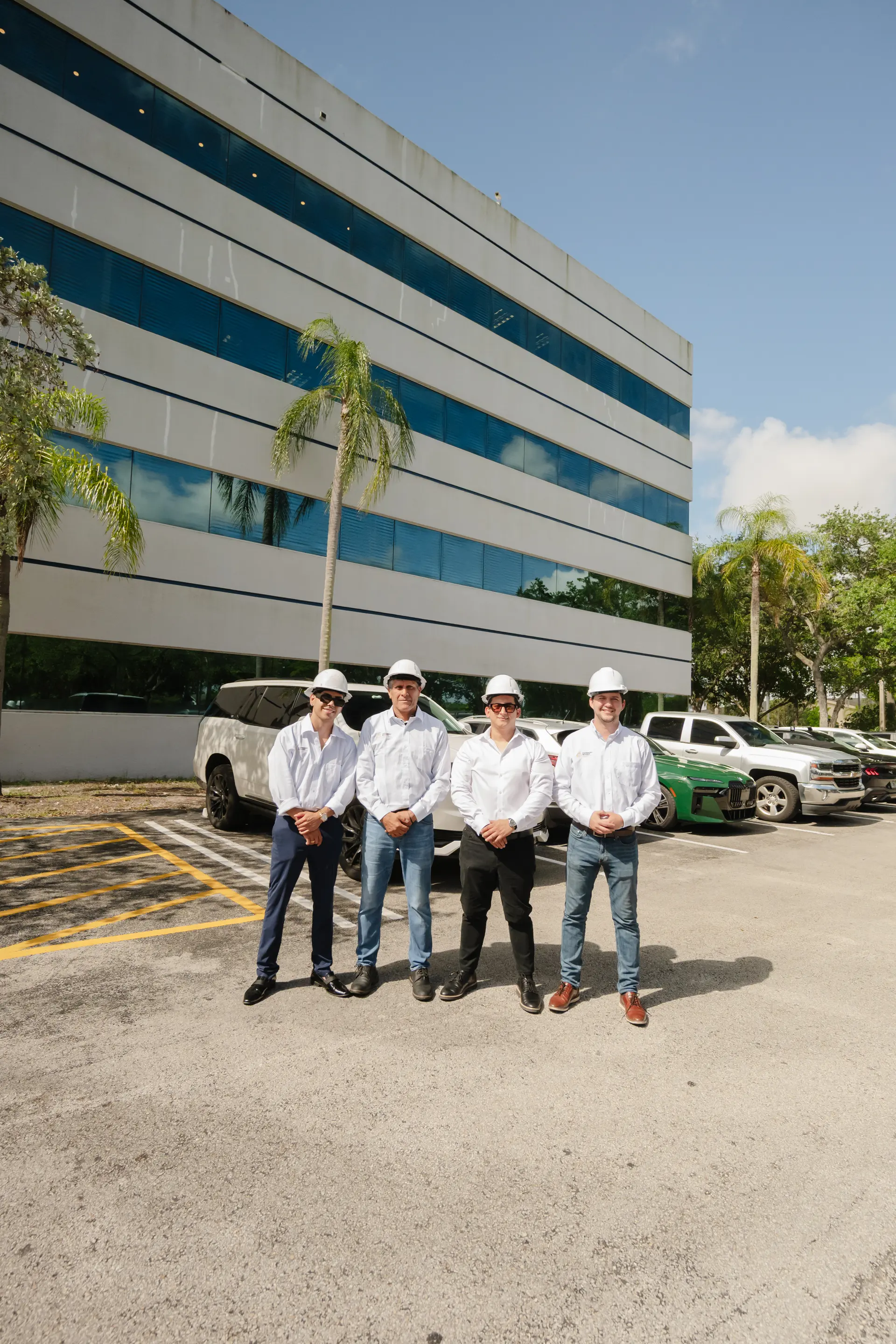 Customized Builders field team coordinating on an active project site