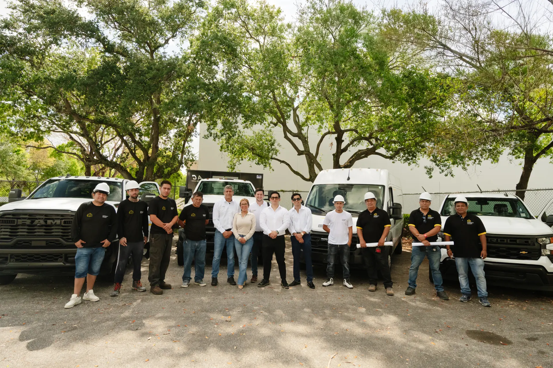 The full Customized Builders team in South Florida